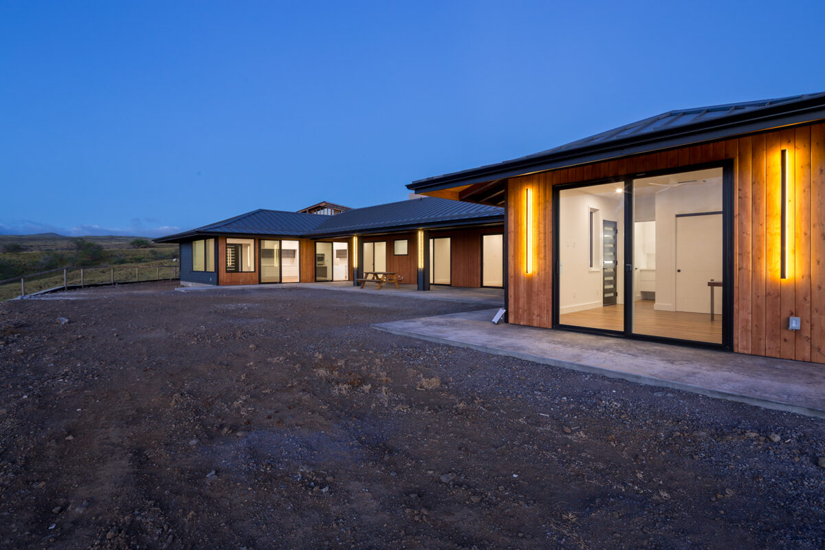 Custom Caraveli home at twilight