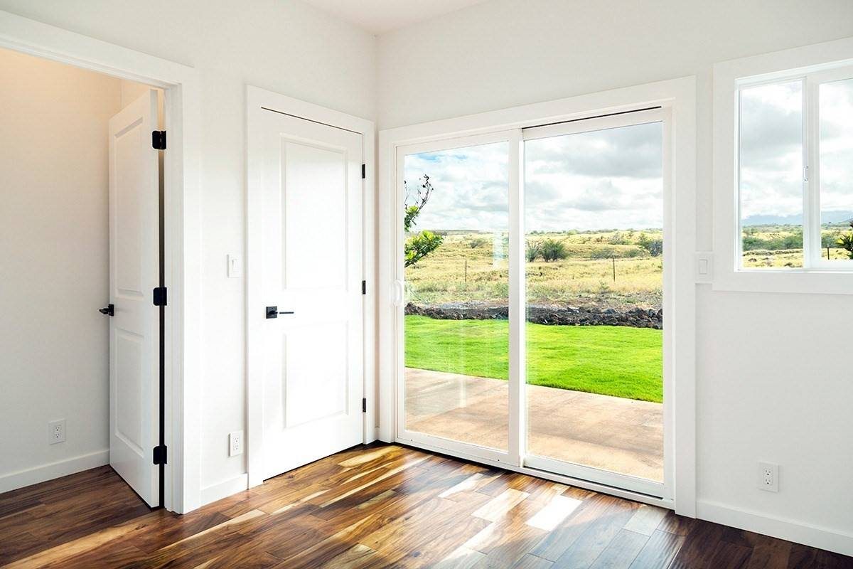Bedroom opening to the yard